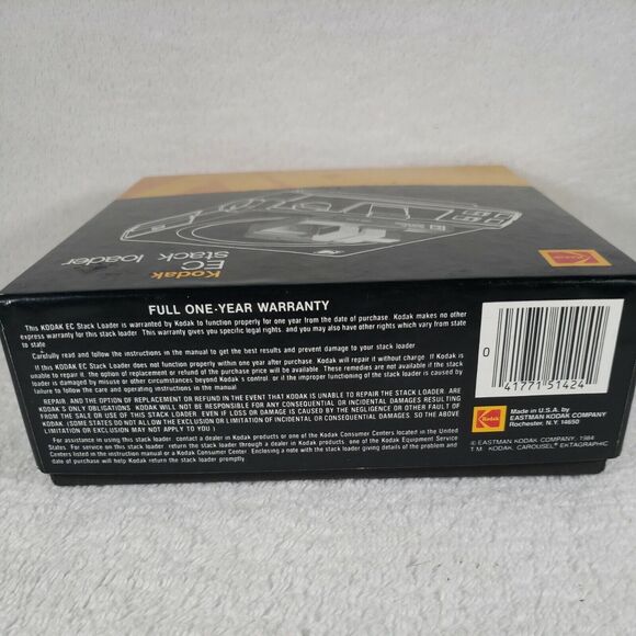 Kodak EC Stack Loader EC 40 Cat 151 4249 Vintage Original Box Collectible - Picture 9 of 12